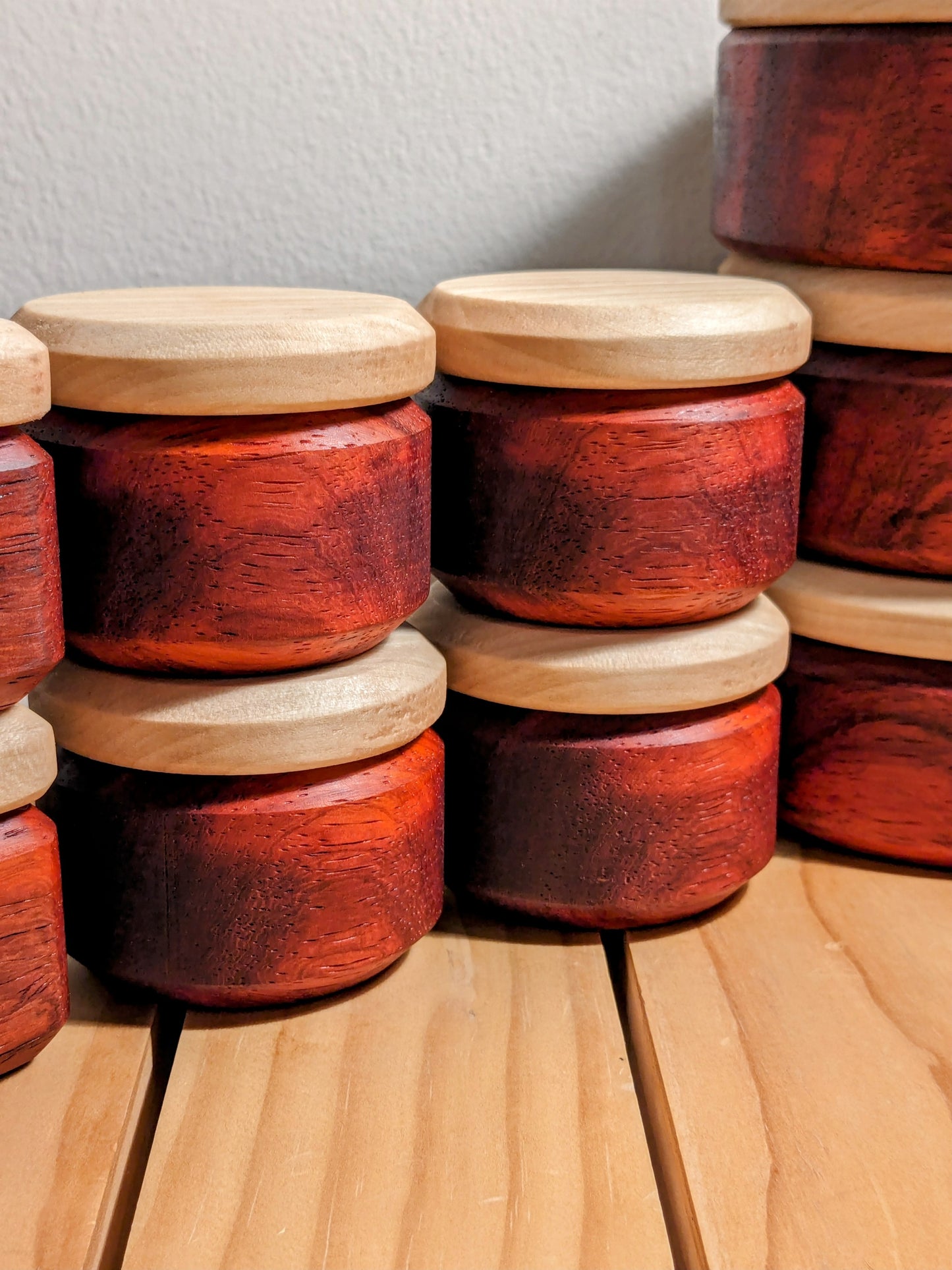 Salt Box - Padauk & Poplar