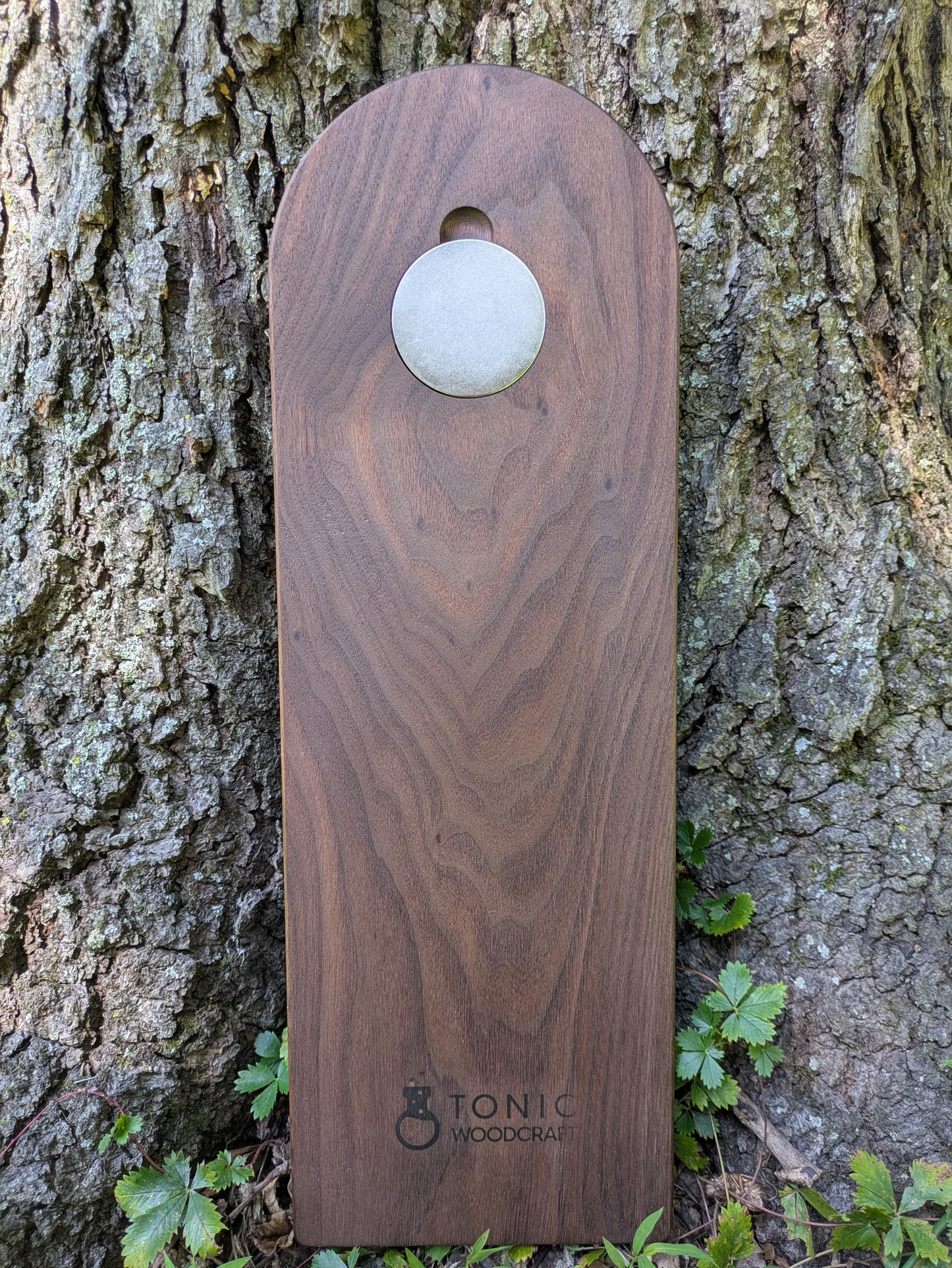 Cribbage board - Black Walnut with Sapwood (Board C)