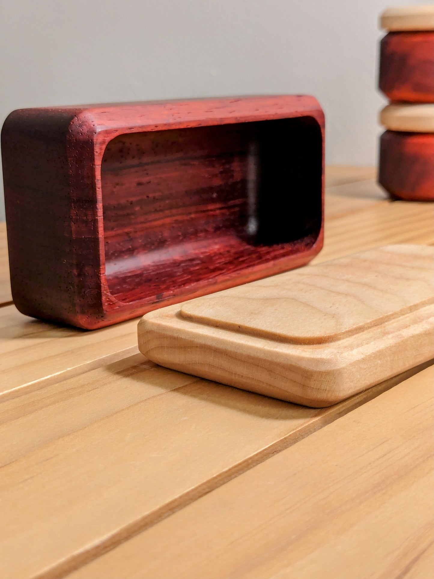 Salt Box - Padauk & Poplar